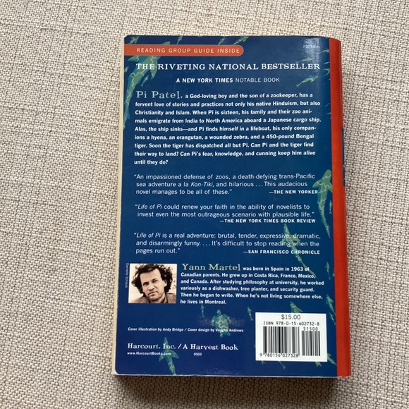 Life of Pi by Yann Martel, Winner Man Booker Prize,Novel, 1st Ed, Bestseller - Picture 2 of 5